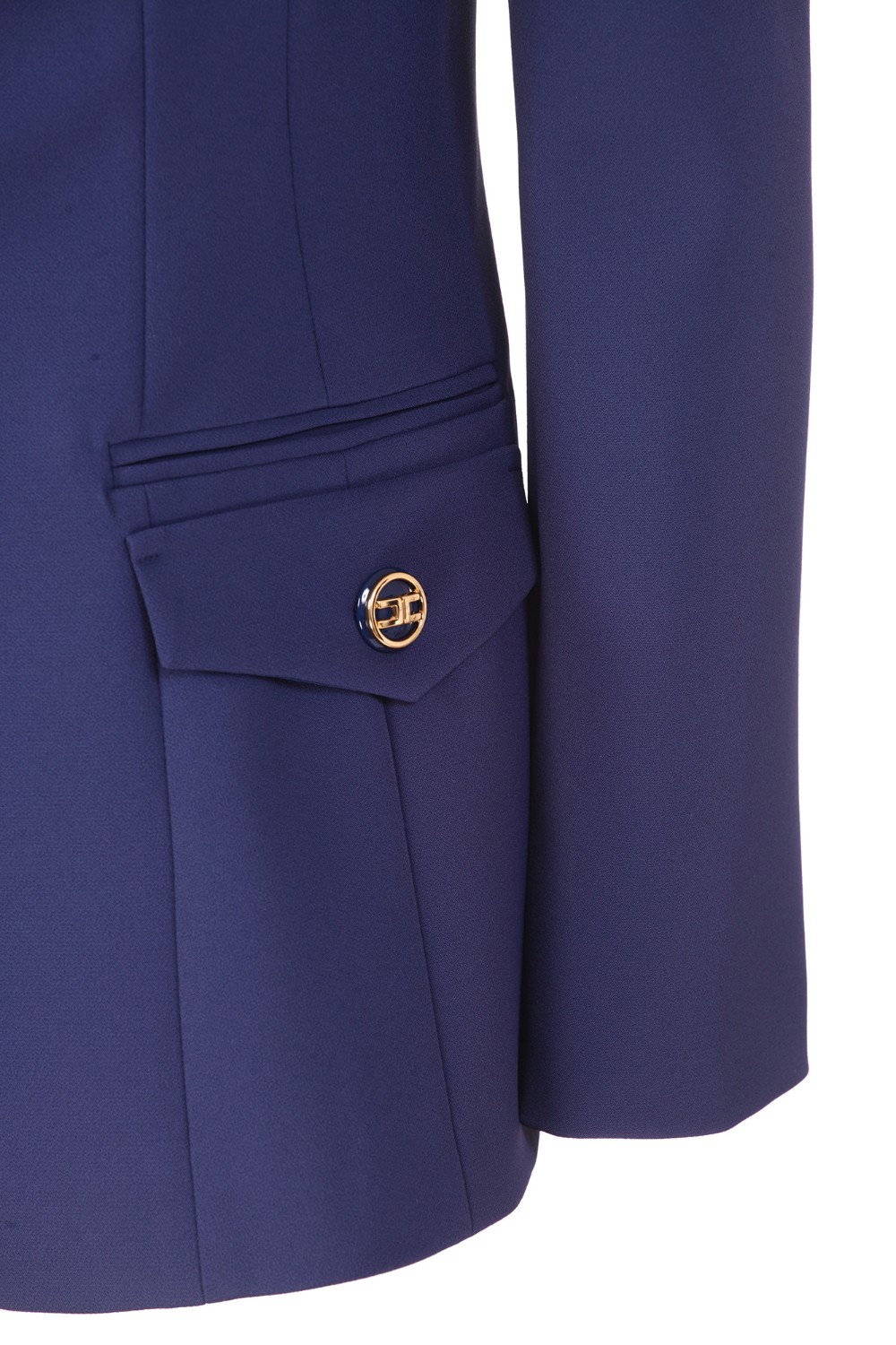 shop ELISABETTA FRANCHI Saldi Giacca: Elisabetta Franchi giacca in crepe.
Rever.
Maniche lunghe.
Vestibilità aderente.
Chiusura a singolo bottone.
Tasche doppie, sopra a filetto e sotto patta arricchita da bottone.
Bottone smaltato con logo oro.
Composizione: 96% Viscosa 4% Elastan.
Fabbricato in Italia.. GI04326E2-590 number 4125837